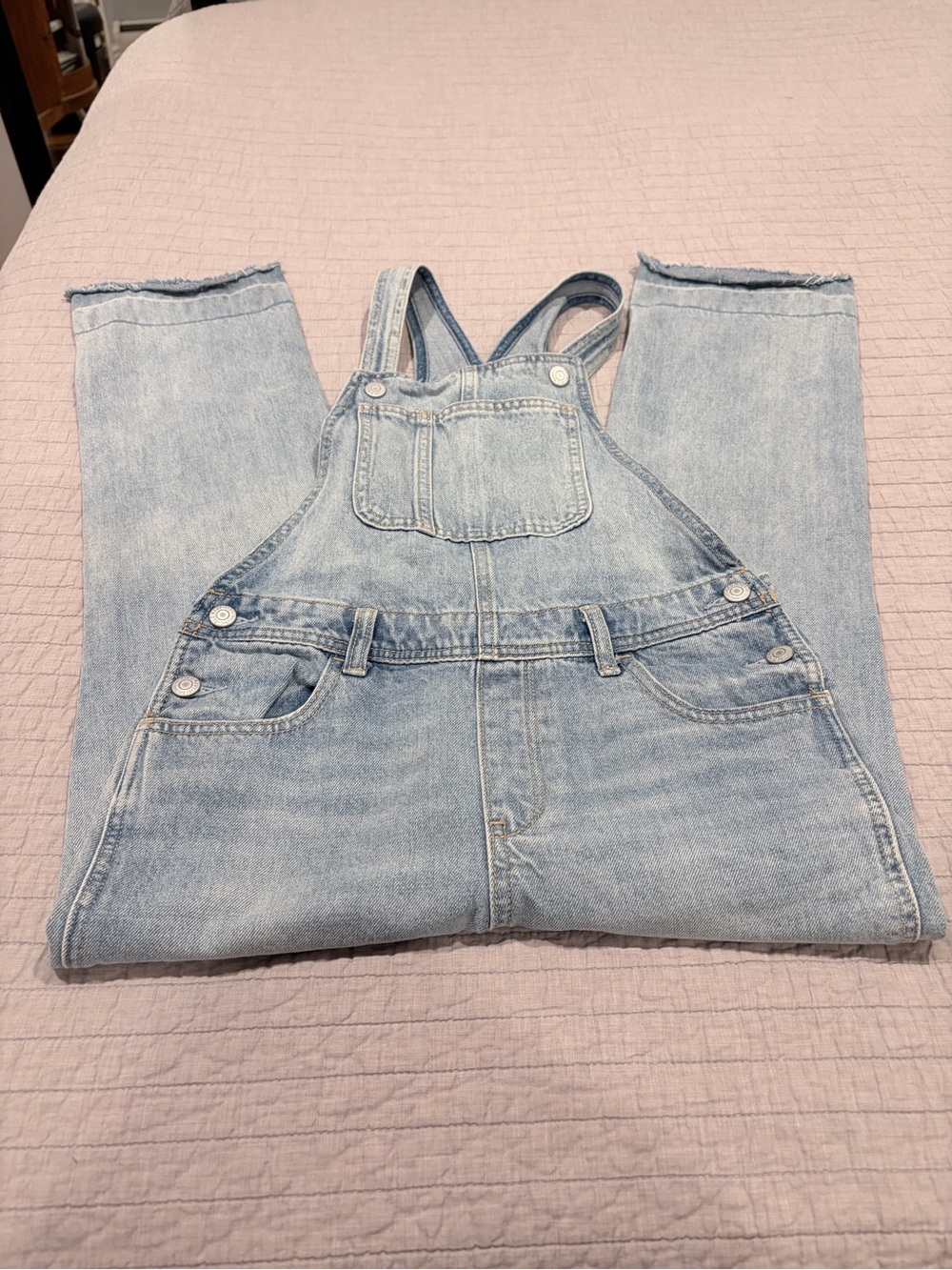 Old Navy Light Blue Denim Overalls - Picture 8 of 9